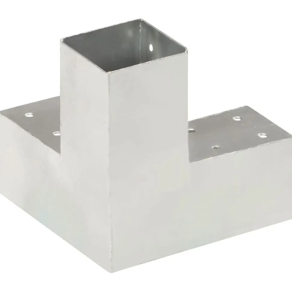 vidaXL Paalverbinding Y-vorm 71x71 mm gegalvaniseerd metaal