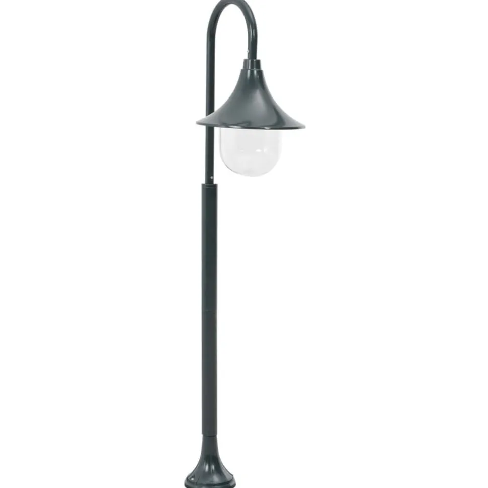 vidaXL Paalverlichting tuin E27 120 cm aluminium donkergroen