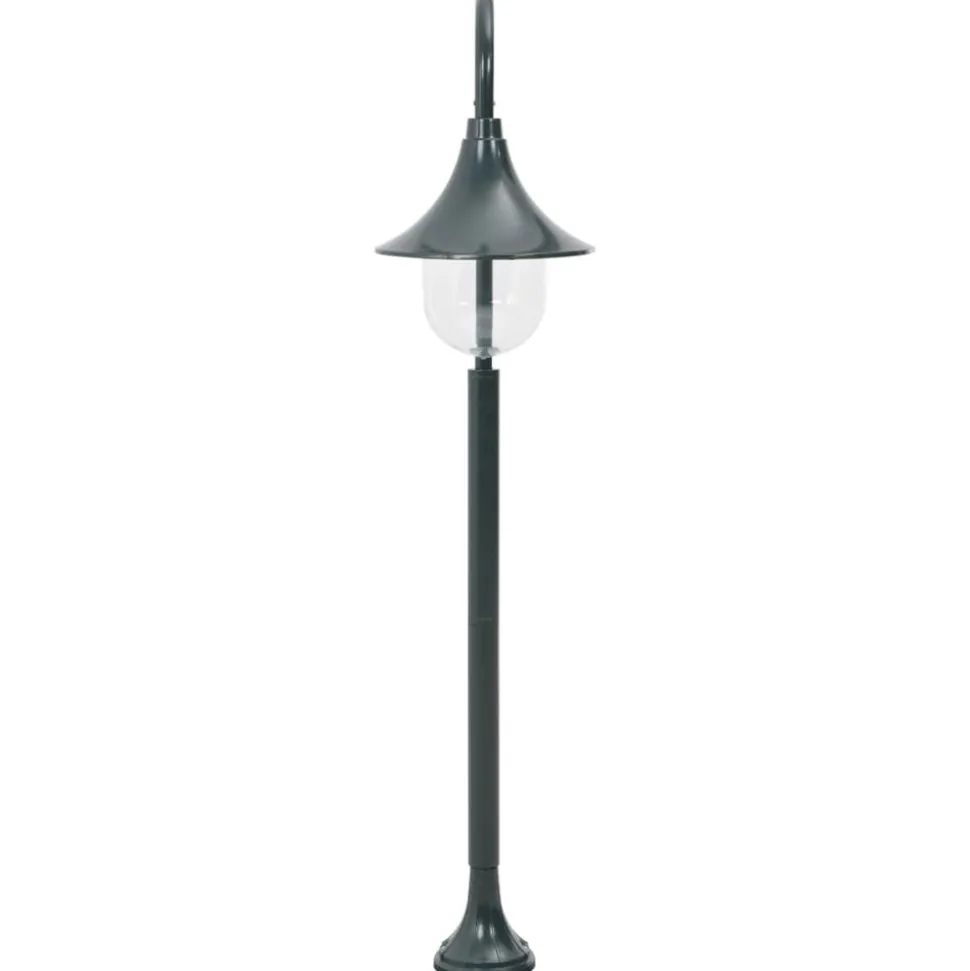 vidaXL Paalverlichting tuin E27 120 cm aluminium donkergroen