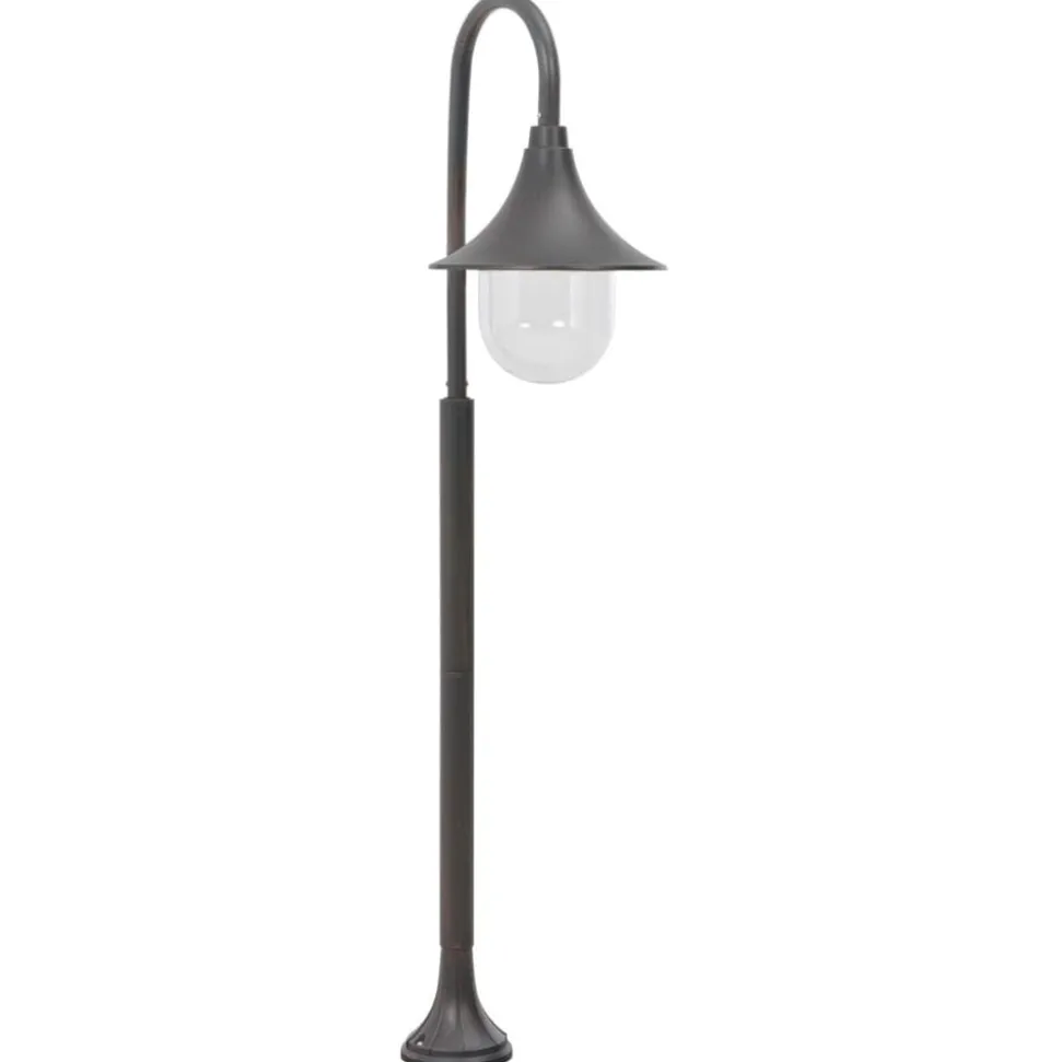 vidaXL Paalverlichting tuin E27 120 cm aluminium brons