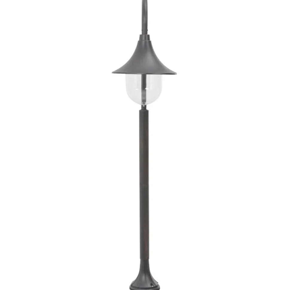 vidaXL Paalverlichting tuin E27 120 cm aluminium brons