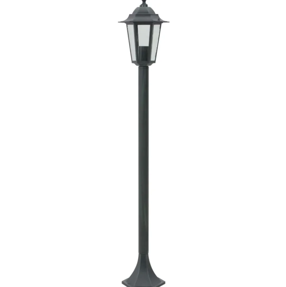 vidaXL Paalverlichting voor tuin E27 110 cm aluminium donkergroen 6 st