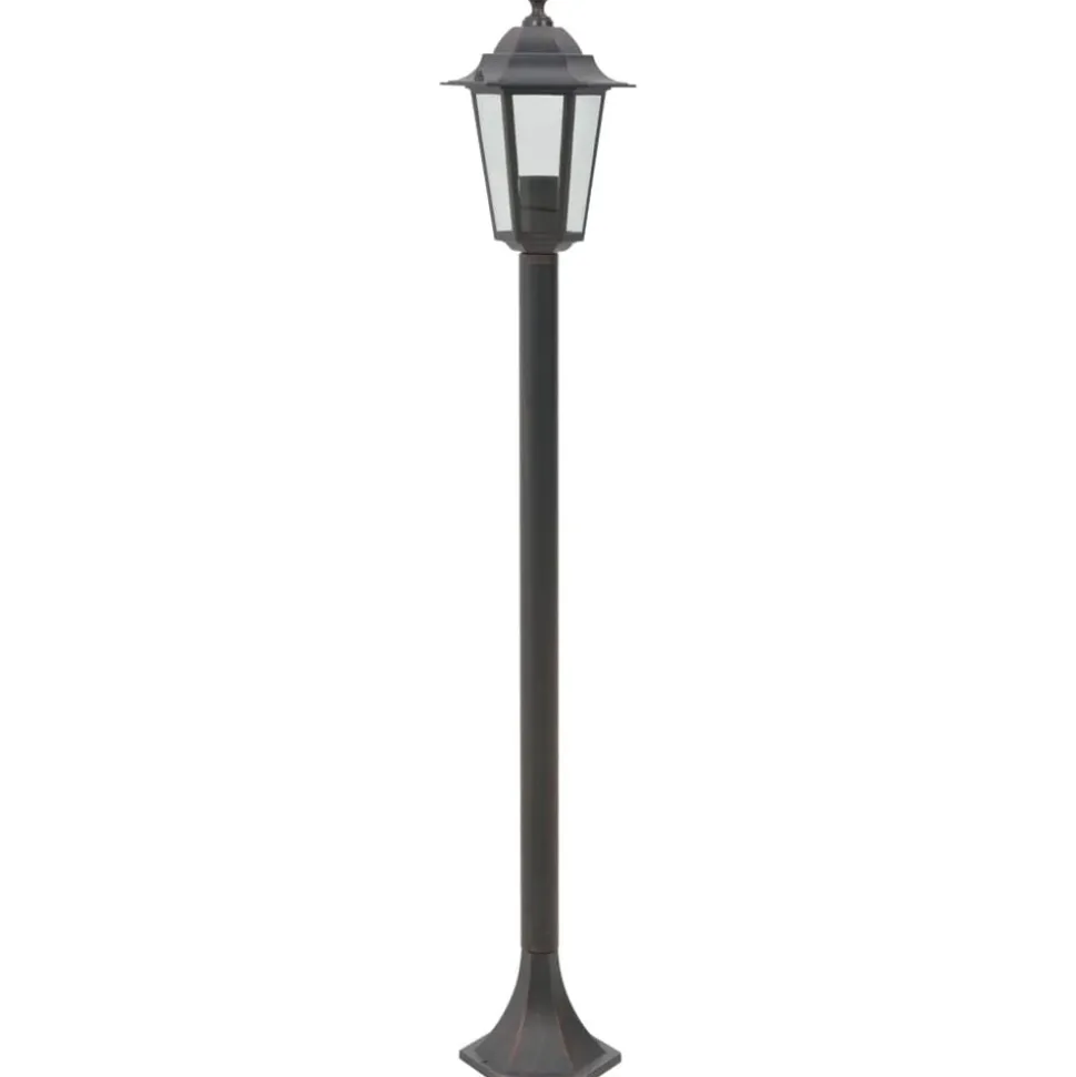 vidaXL Paalverlichting voor tuin E27 110 cm aluminium brons 6 st