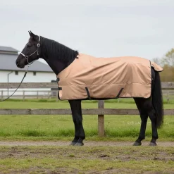 vidaXL Paardendeken Cappuccino 75 cm Polyester