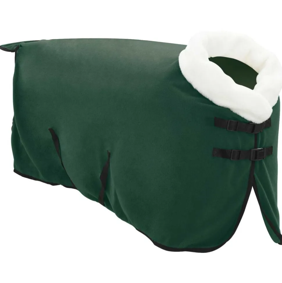 vidaXL Paardendeken Volledig Donkergroen 75 cm Polar fleece