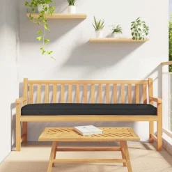 vidaXL Palet Kussen Zwart 180 x 40 x 8 cm Oxford Stof