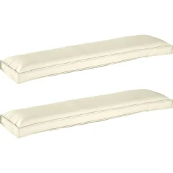 vidaXL Pallet Kussen Set 2 pcs Crème 150 x 40 x 8 cm Oxford Stof