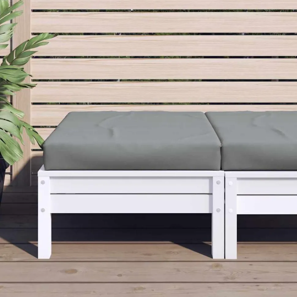 vidaXL Palletkussen 60x60x9,5 cm oxford stof grijs