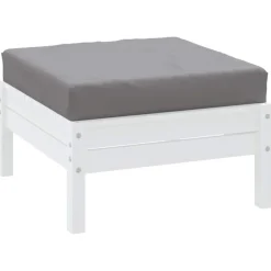 vidaXL Palletkussen 60x60x9,5 cm oxford stof grijs