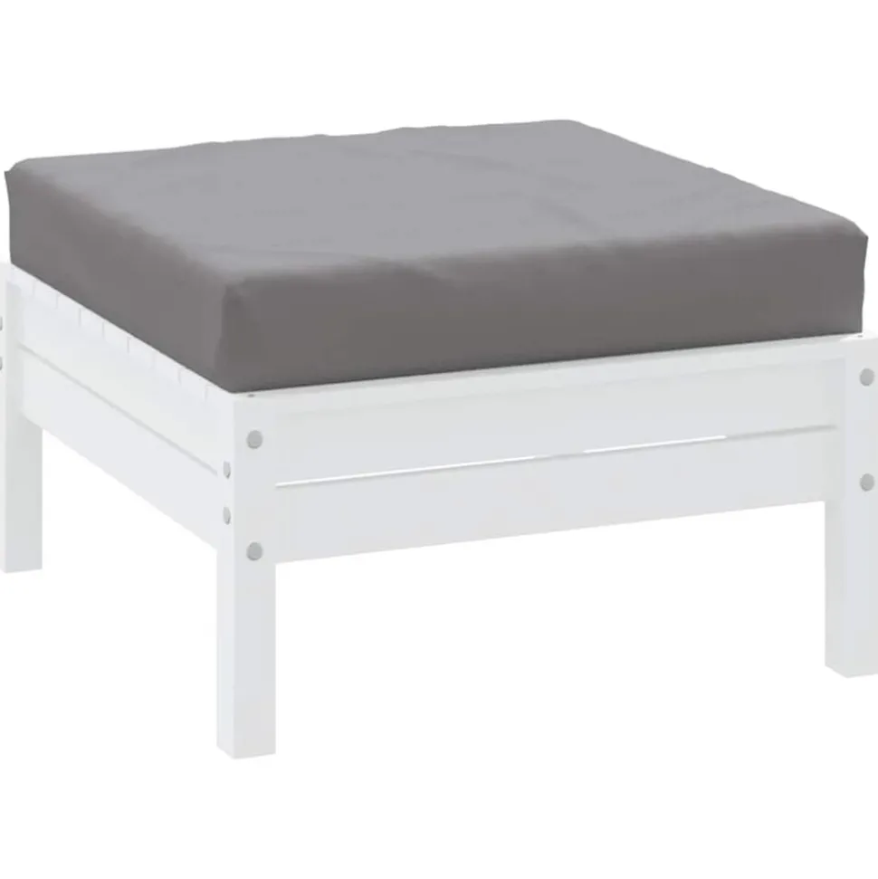 vidaXL Palletkussen 60x60x9,5 cm oxford stof grijs