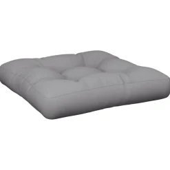 vidaXL Palletkussen 50x50x12 cm stof grijs