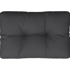 vidaXL Palletkussen 50x40x12 cm stof zwart