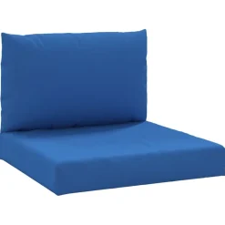 vidaXL Palletkussens 2 st oxford stof blauw