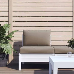 vidaXL Palletkussens 2 st oxford stof taupe