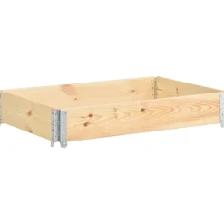 vidaXL Palletopzetrand 80x120 cm massief grenenhout