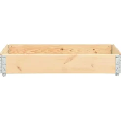 vidaXL Palletopzetrand 80x120 cm massief grenenhout