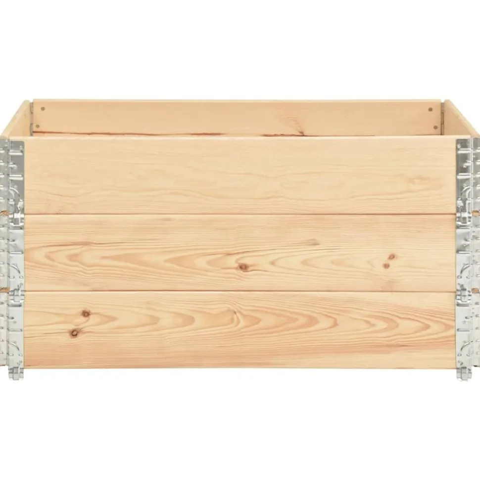 vidaXL Palletopzetranden 3 st 80x120 cm massief grenenhout
