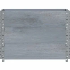 vidaXL Palletopzetranden 3 st 80x60 cm massief grenenhout grijs