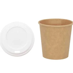 vidaXL Papieren koffiekopjes met deksel 1000 st 4oz 100 ml