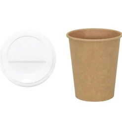 vidaXL Papieren koffiekopjes met deksel 1000 st 8oz 200 ml