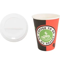 vidaXL Papieren koffiekopjes met deksel 1000 st 4oz 100 ml