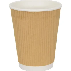 vidaXL Papieren koffiekopjes 500 st 12oz 300 ml bruin
