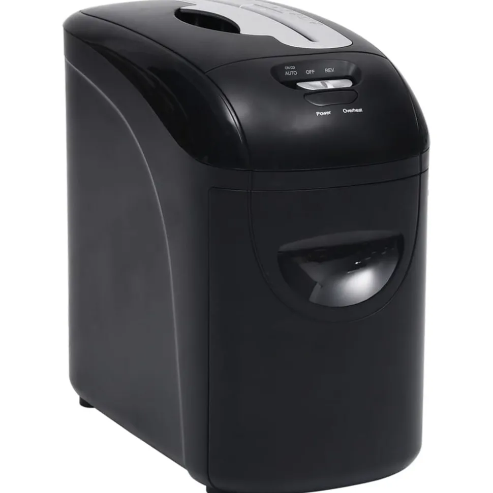 vidaXL Papierversnipperaar 10 pagina's microcut zwart