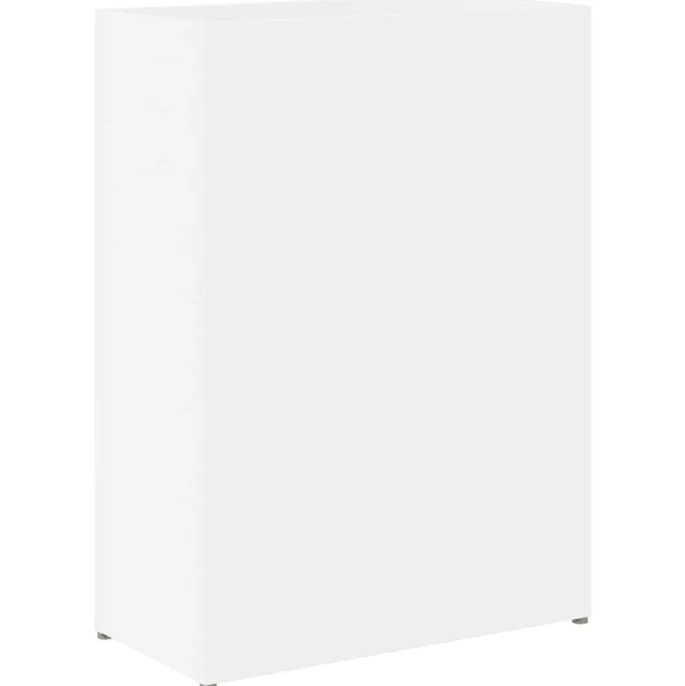 vidaXL Paraplu Standaard met opslag Wit 40 x 20 x 55,5 cm Bewerkt hout