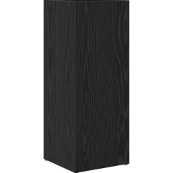vidaXL Paraplu Standaard Zwart Eiken 25 x 24,5 x 64 cm Bewerkt hout