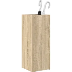 vidaXL Paraplu Standaard Sonoma Eiken 25 x 24,5 x 64 cm Bewerkt hout