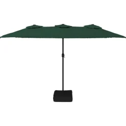 vidaXL Parasol dubbel 449x265 cm groen