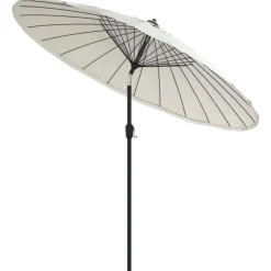 vidaXL Parasol met aluminium paal 270 cm zandwit