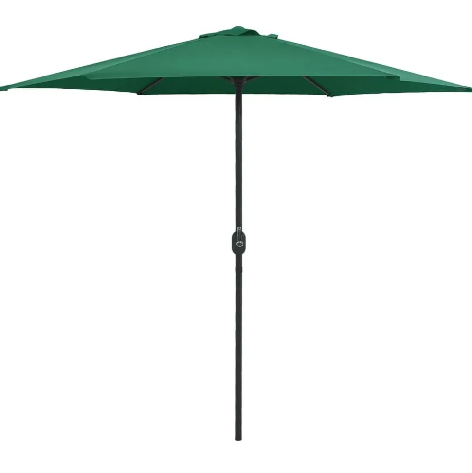 vidaXL Parasol met aluminium paal 270x246 cm groen