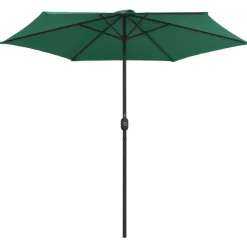 vidaXL Parasol met aluminium paal 270x246 cm groen