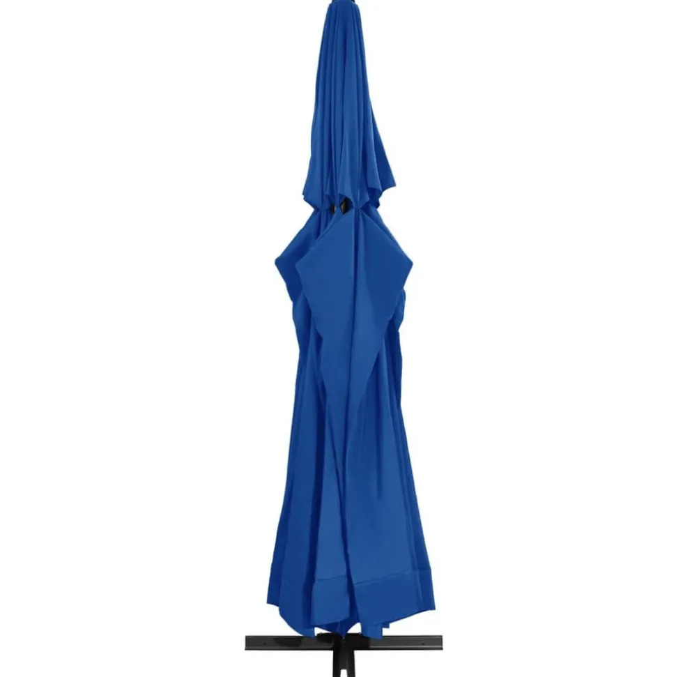 vidaXL Parasol met aluminium paal 500 cm azuurblauw