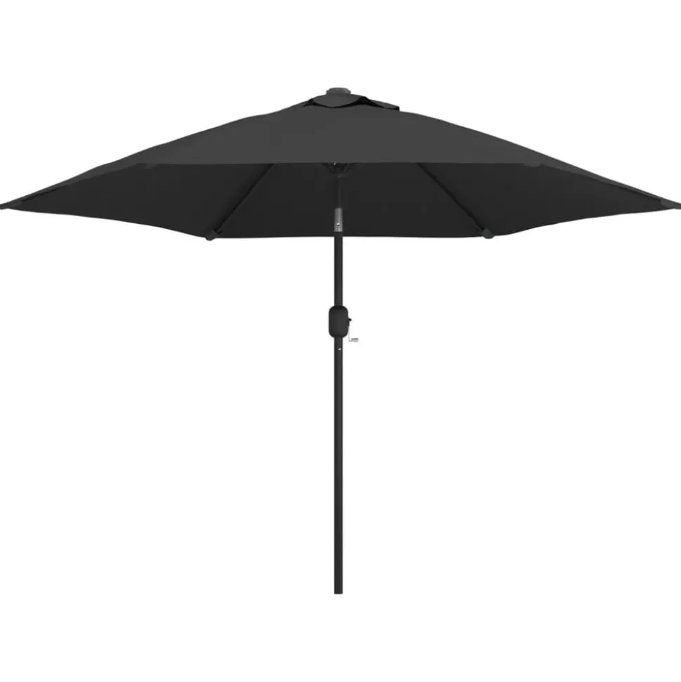 vidaXL Parasol met metalen paal 300 cm antraciet
