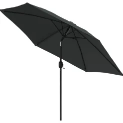 vidaXL Parasol met metalen paal 300 cm antraciet