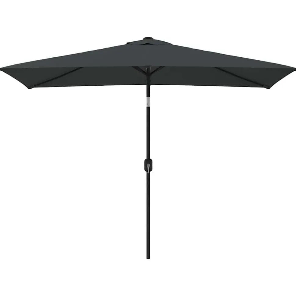 vidaXL Parasol met metalen paal 300x200 cm antraciet