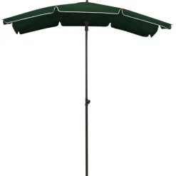 vidaXL Parasol met paal 200x130 cm groen