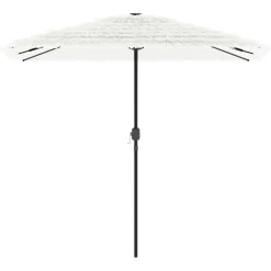 vidaXL Parasol met stalen paal 248x248x248 cm wit