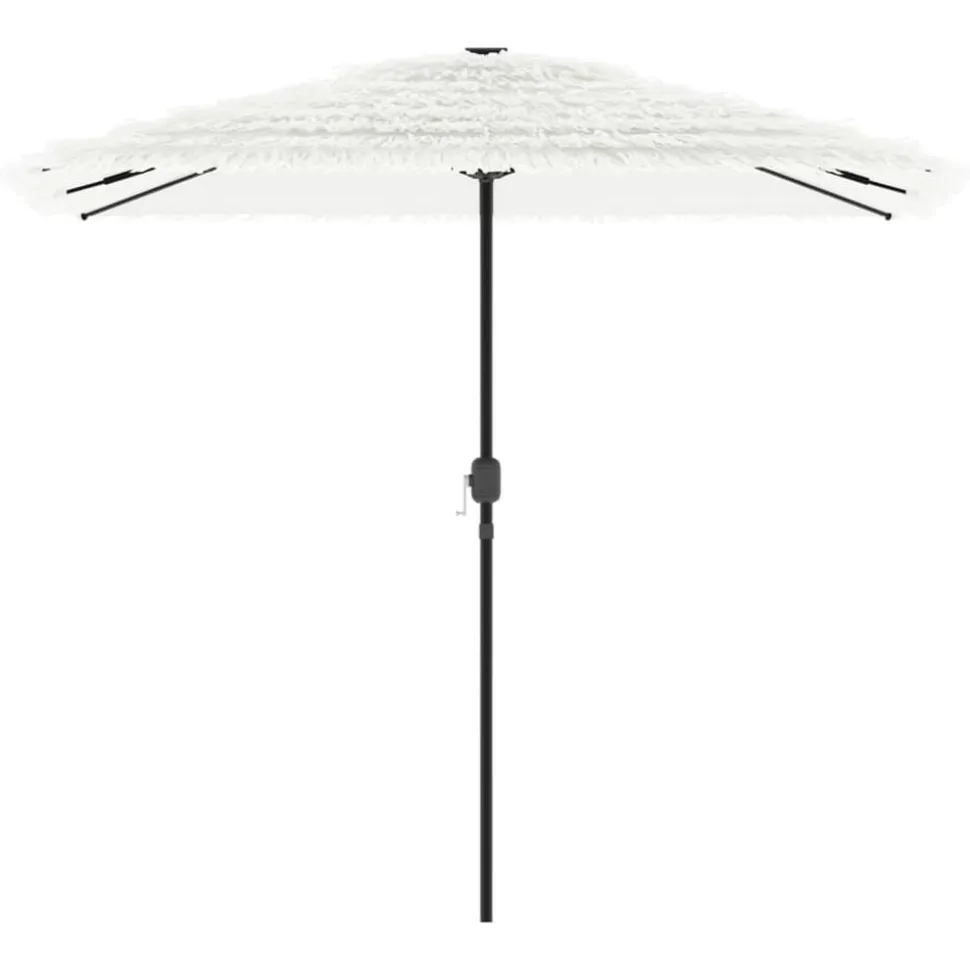 vidaXL Parasol met stalen paal 248x248x248 cm wit