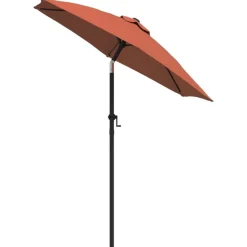 vidaXL Parasol 200x224 cm aluminium terracotta