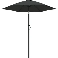 vidaXL Parasol 200x224 cm aluminium antraciet