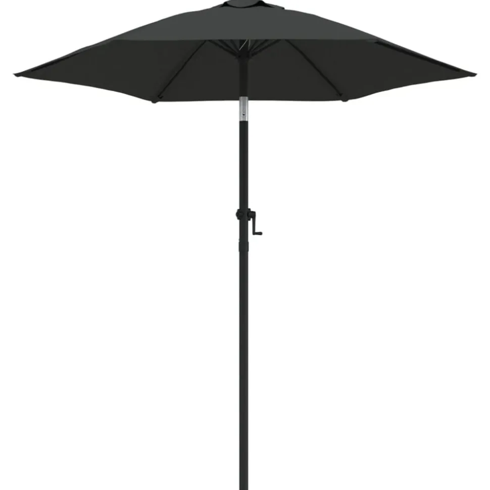 vidaXL Parasol 200x224 cm aluminium antraciet
