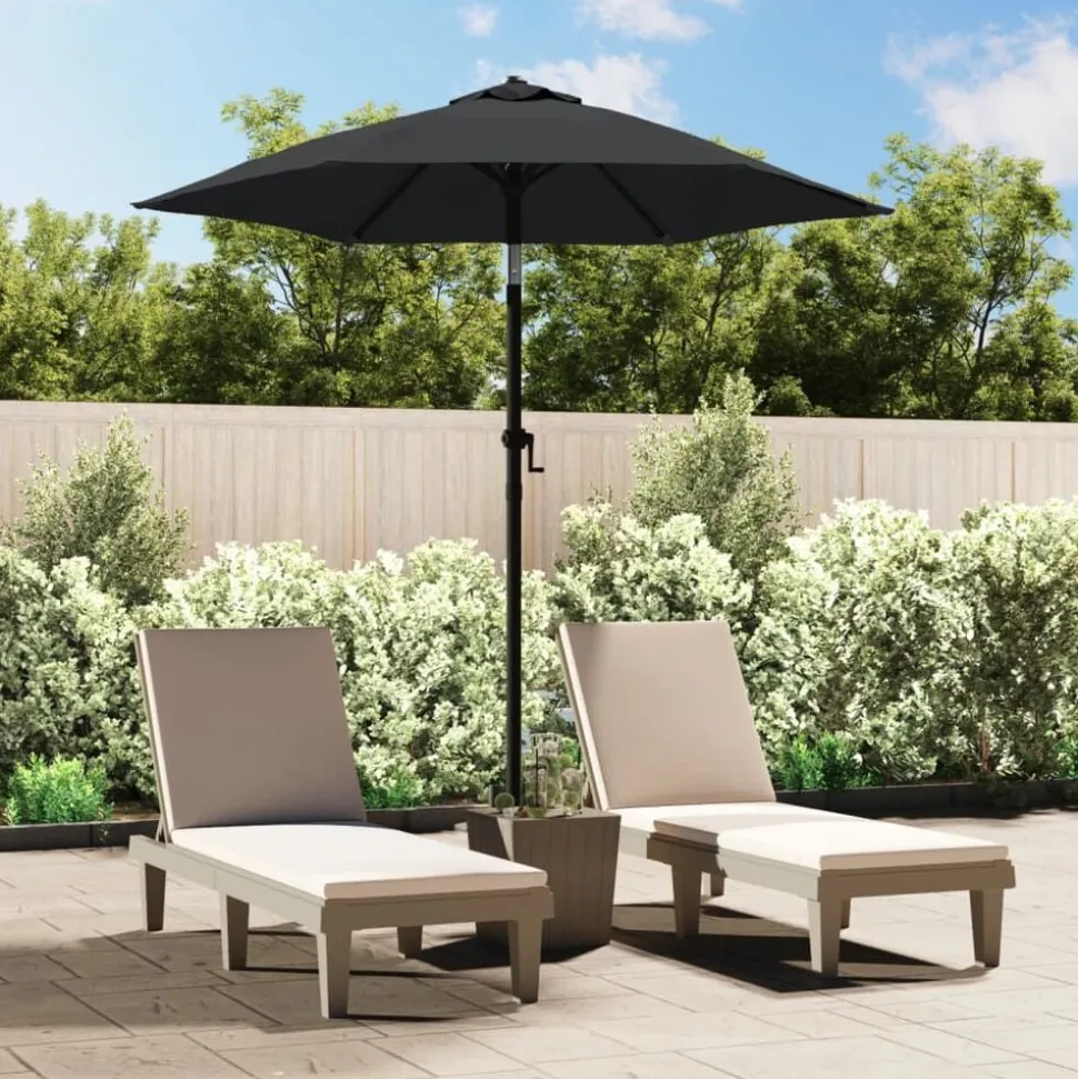 vidaXL Parasol 200x224 cm aluminium antraciet