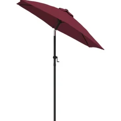 vidaXL Parasol 200x224 cm aluminium bordeauxrood