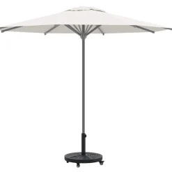 vidaXL Parasolvoet Art Deco Zwart Ø 45 x 39,5 cm IJzer
