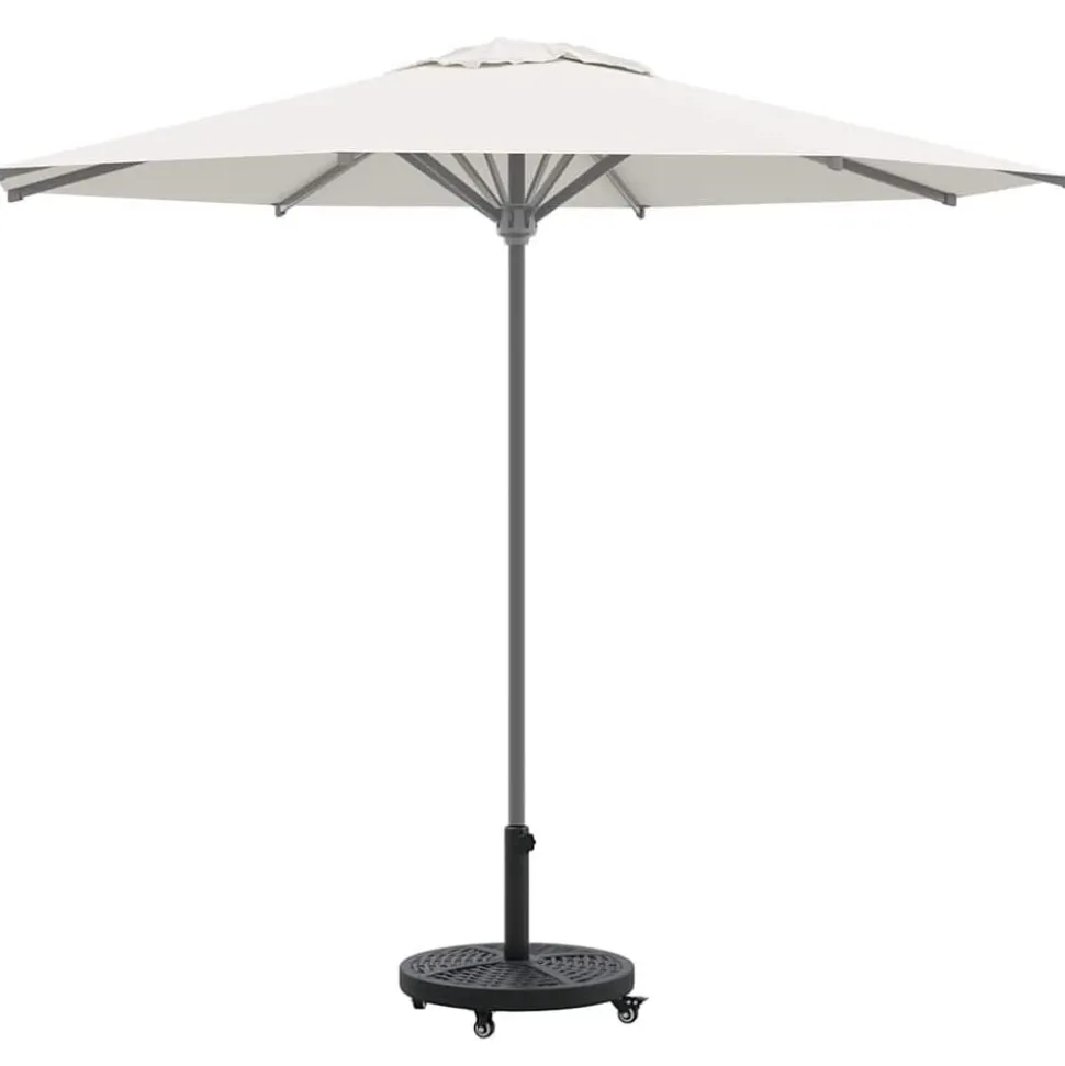 vidaXL Parasolvoet Art Deco Zwart Ø 45 x 39,5 cm IJzer