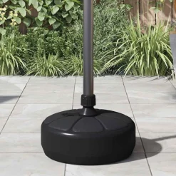 vidaXL Parasolvoet gevuld met zand/water 15 L zwart