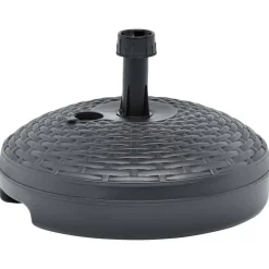 vidaXL Parasolvoet gevuld zand/water 20 L kunststof rattan antraciet